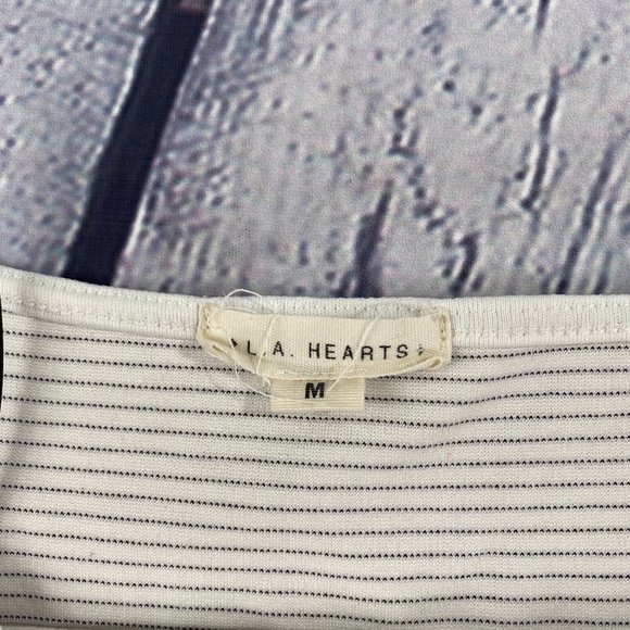 LA Hearts Striped Spaghetti Strap Crop Top Medium - Picture 6 of 6